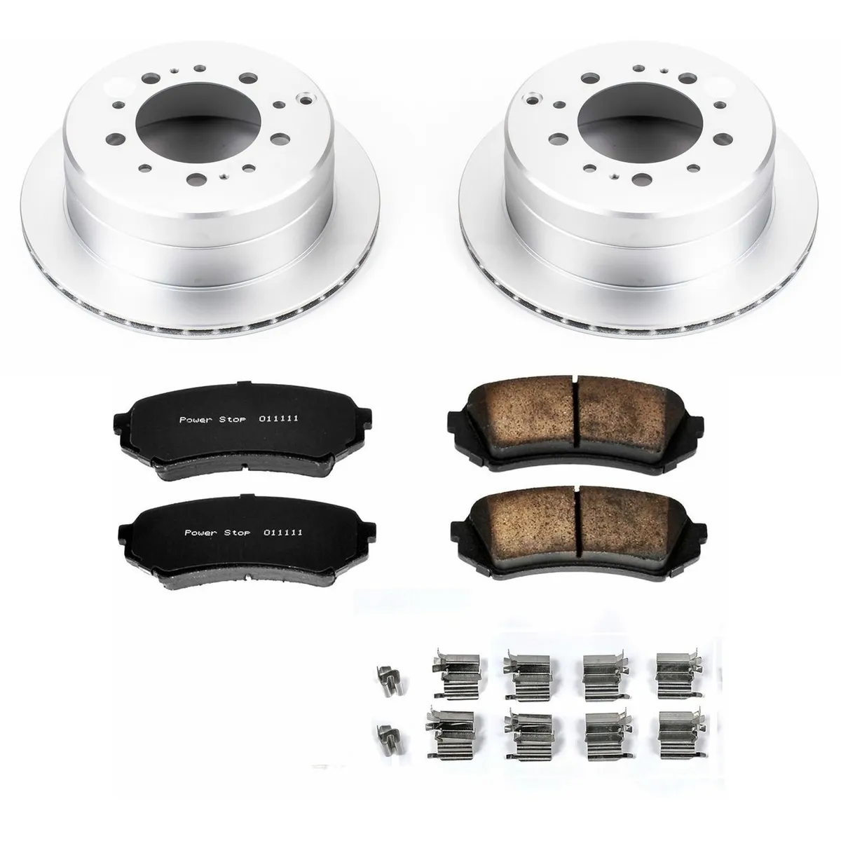 Z17 Geomet Coated Rotor Kit: Genuine Geomet Fully Coated Rotors; Ceramic Pads W/Hardware product image