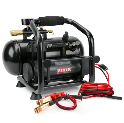Viair Corporation 380C Plug-N-Play Compressor, 12V, 200 PSI Rated with Alligator Clamps