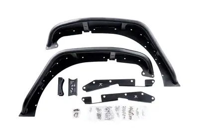 Combat Off Road 0718 Wrangler Jk/Jku Full Assault Black Aluminum Fender Kit Black Front