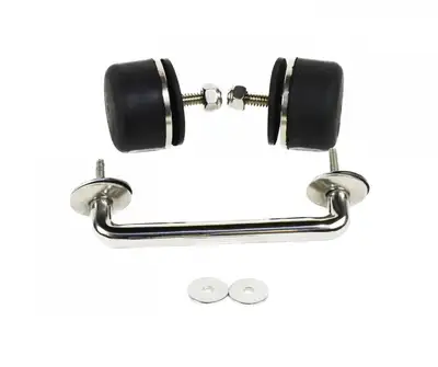 Kentrol Jeep TJ/JK Windshield Tie Down Kit 97-18 Wrangler TJ/JK Polished Silver Kentrol