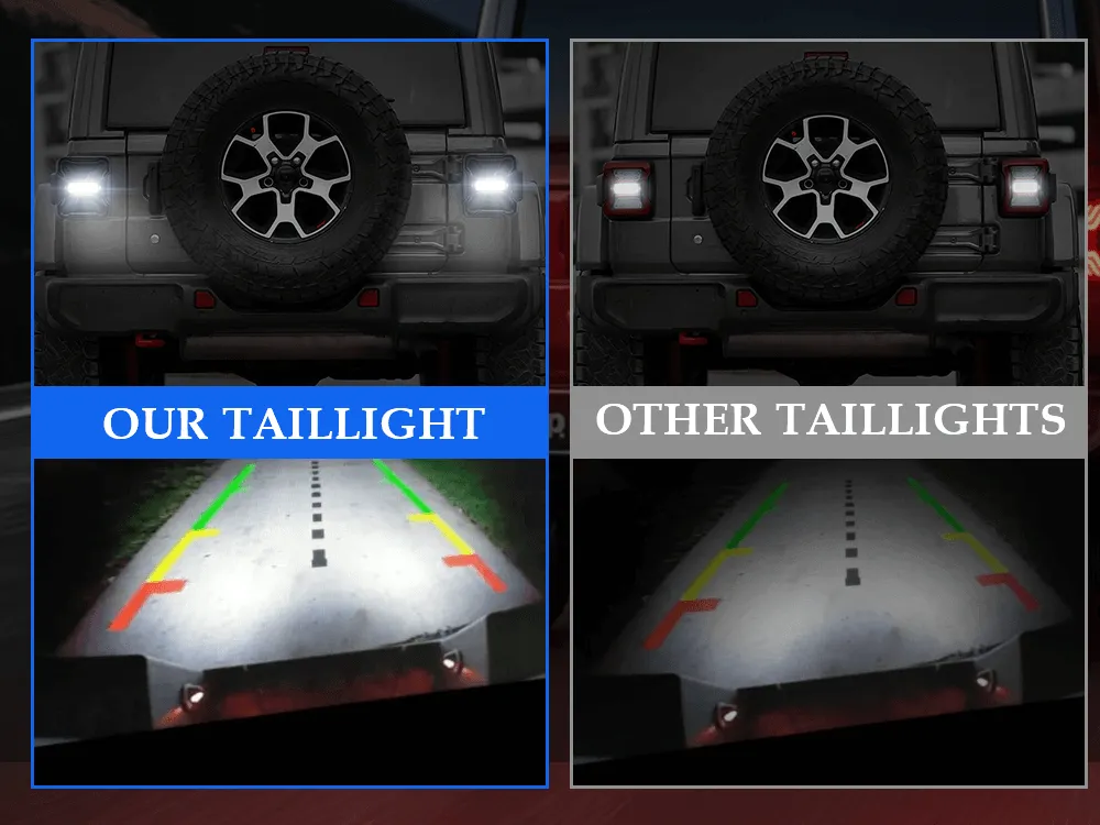 Smoked LED Tail Lights for Jeep Wrangler JL JLU 2018+ product image