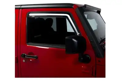 Putco 1418 Wrangler JK Front Only Element Tinted Window Visors