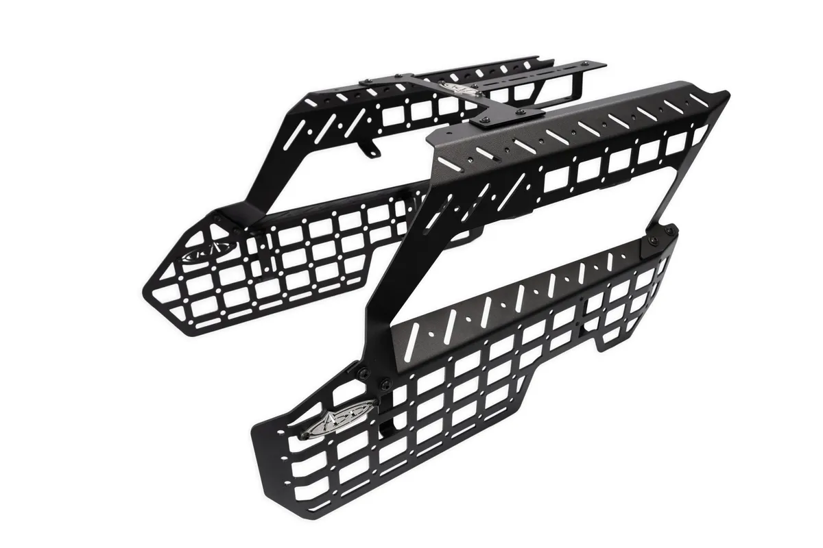 1520 F150/Raptor Center Console W/Bridge Cardinal Hammer Topcoat & Raw Brushed Ss Logo Full Set product image