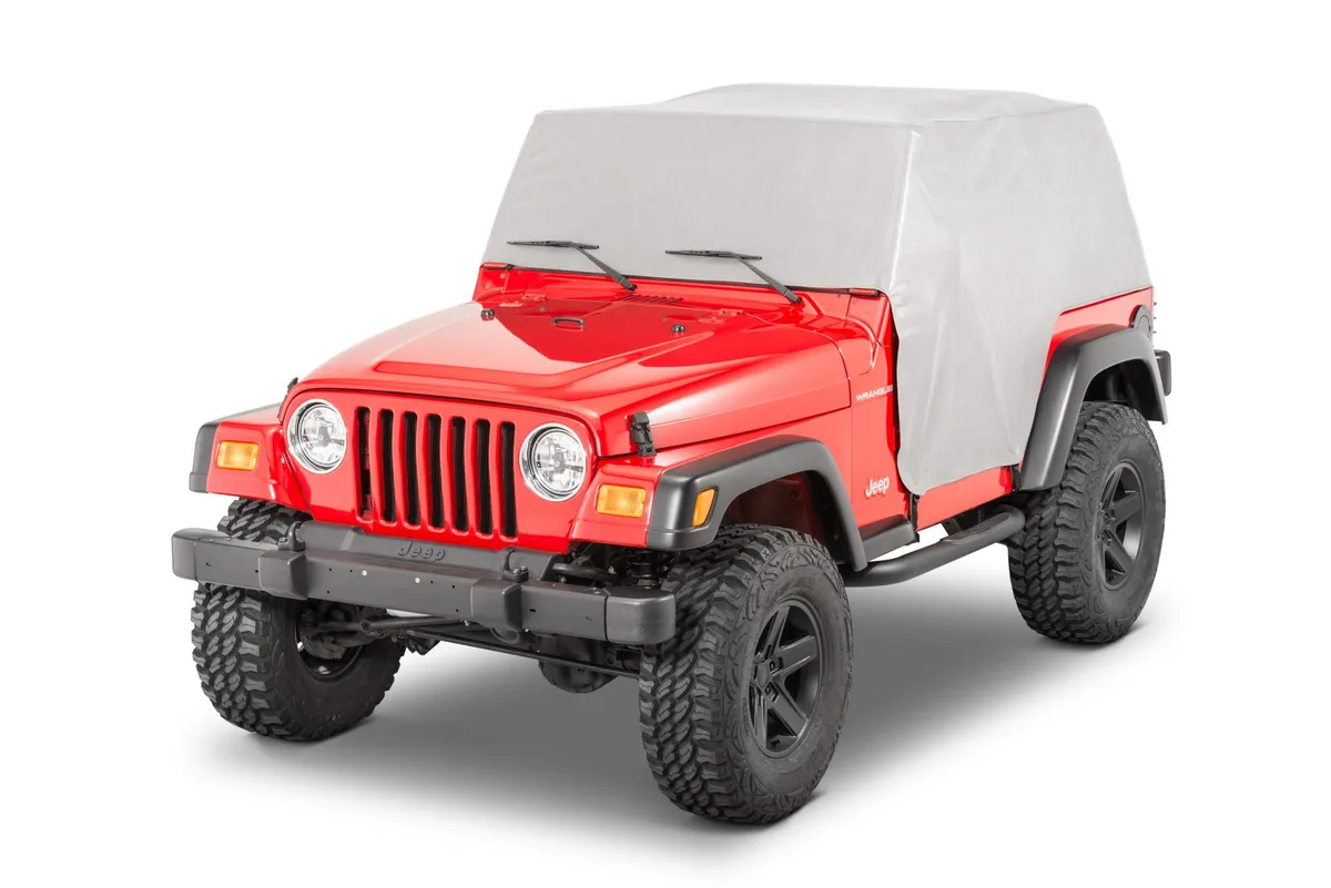 5 Layer Full Door Cab Cover 92-06 Jeep Wrangler Gray MasterTop product image