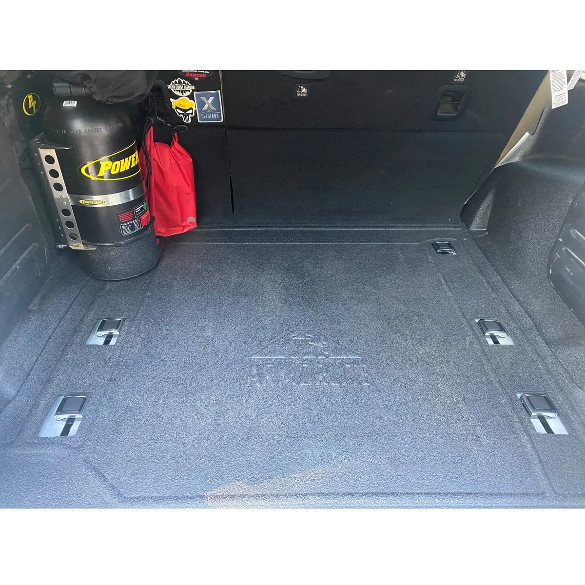 18-Current Jlu 4DR Rear Cargo Mat With Subwoofer Mesa Smoke product image