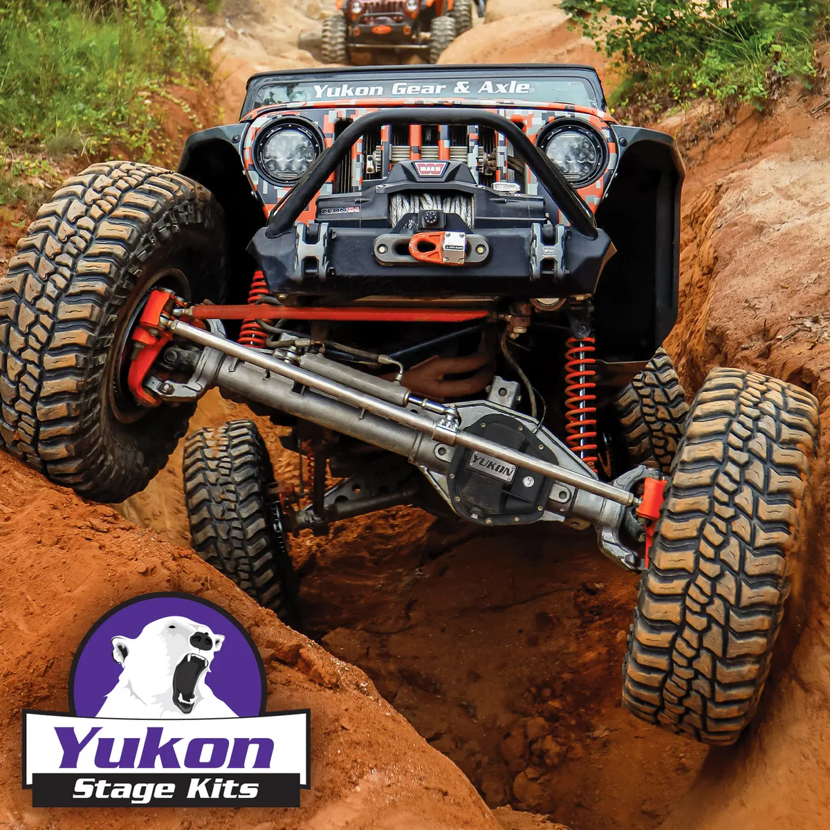 Stage 2 Jeep JL Re-Gear Kit W/Covers Dana 30/44 3.73 Ratio 24/28 Spline JL Non-Rubicon M220 Rear/ M186 Front Stage 2 Gear Kit Package 3.73 Ratio W/ F&R Covers Yukon Gear product image