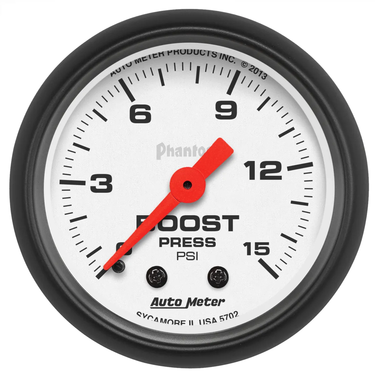 Gauge, Boost, 2 1/16", 15psi, Mechanical, Phantom product image