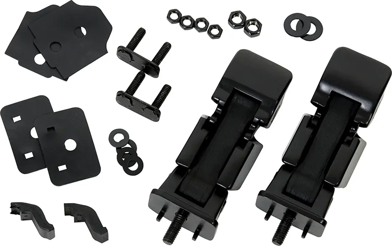 Jeep JK Hood Catch Pair 07-18 Wrangler JK Powdercoat Black Kentrol product image
