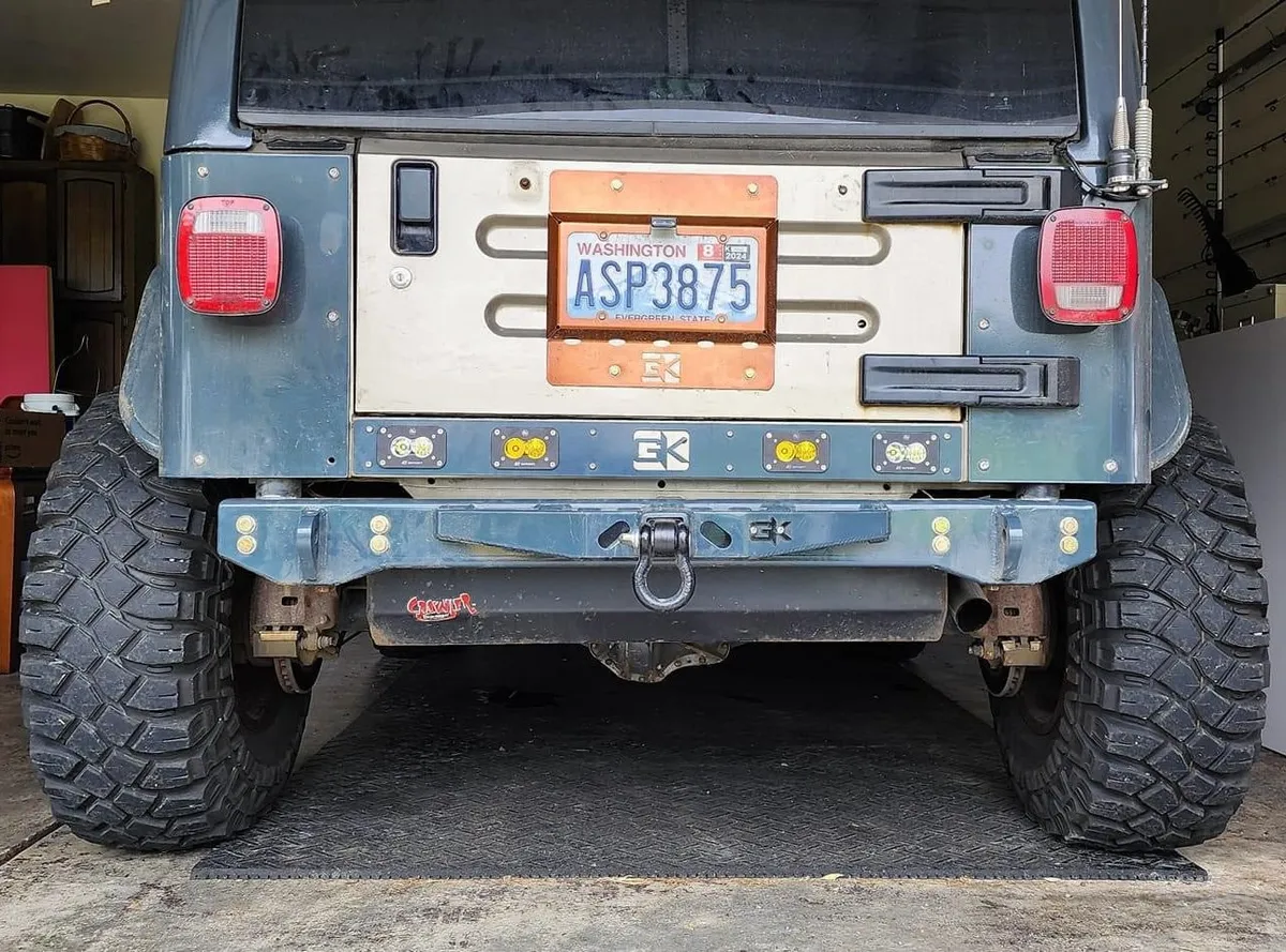 Baja S2 Rear Light Plate Mount for Jeep TJ Wrangler product image