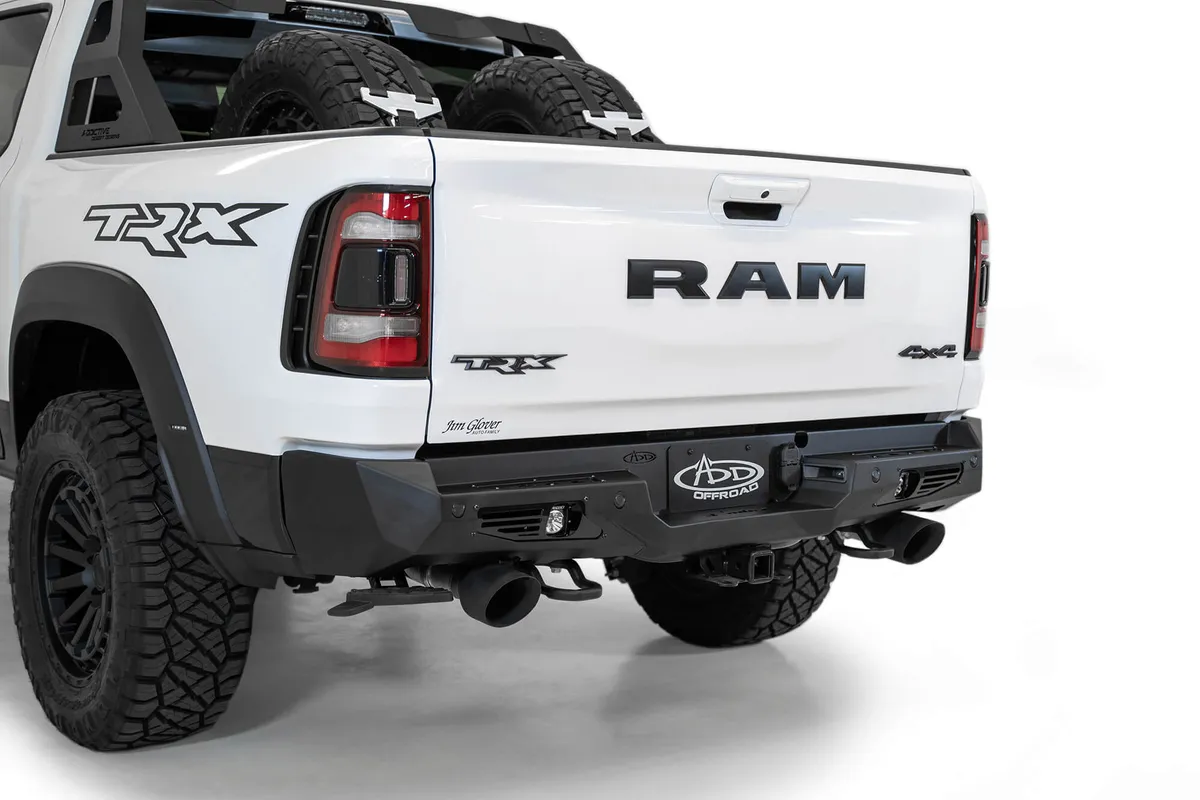 2021 - Up Ram TRX Bomber Rear Bumper with back up sensor cutouts product image