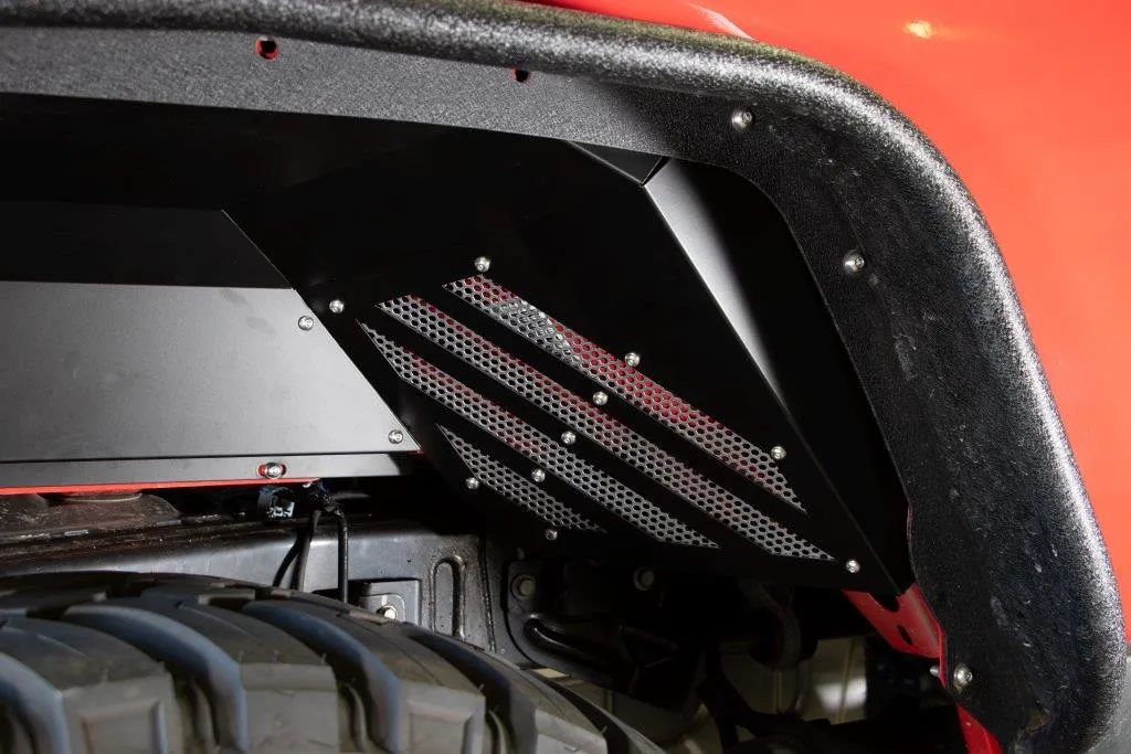 Fishbone Offroad Rear RAW Aluminum Inner Fenders for 2020 & Up Jeep Gladiator FB33210R product image
