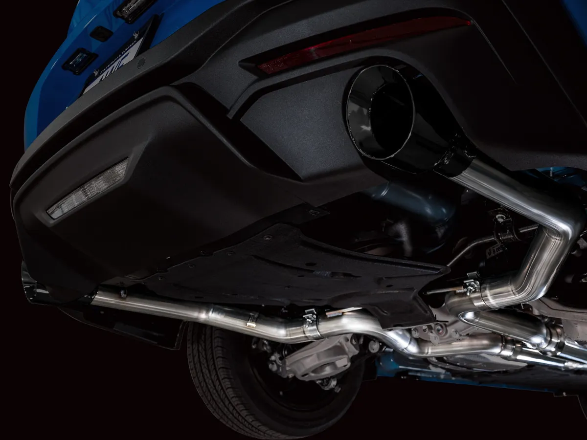 AWE Touring Edition Exhaust for S650 Ford Mustang GT Fastback - Dual Diamond Black Tips product image