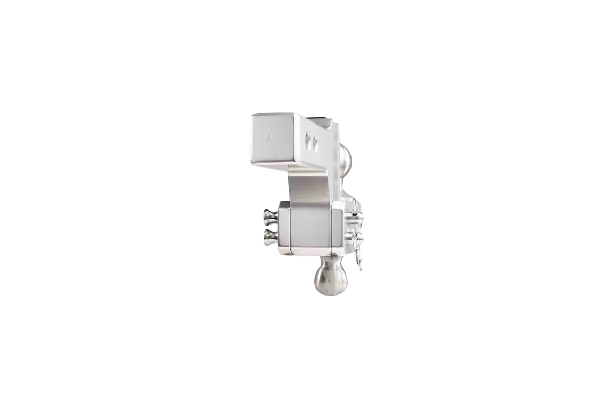 2.0" Aluminum Medium Duty Hitch 2" Drop/Rise w/ Stainless Steel Dual Ball product image
