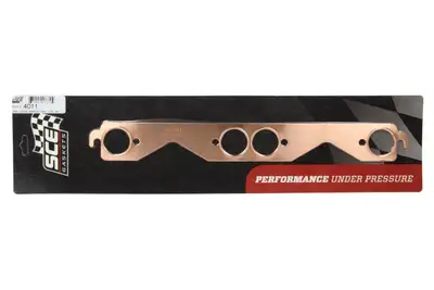 SCE Gaskets Pro Coppr Embssd Exh. For Sbc 1.6 Rnd Tube Headers
