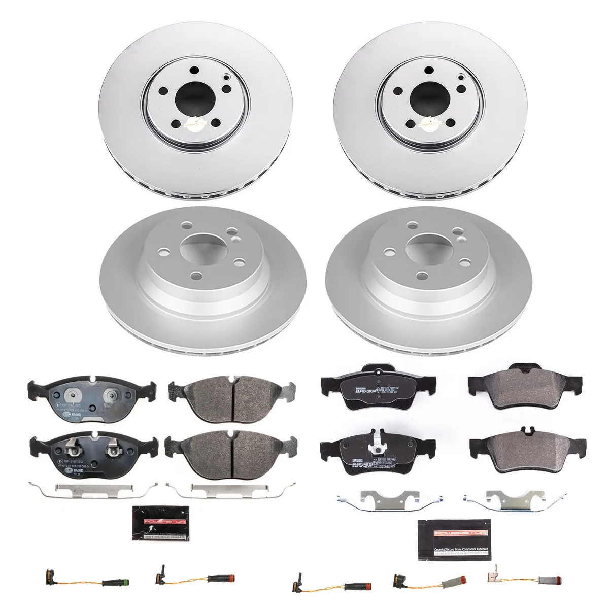 0405 Mercedesbenz E500 4matic Awd; With OE Drilled Rotors Eurostop Brake Kit product image