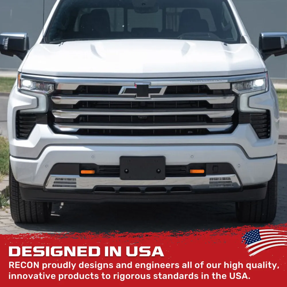 Chevy 20-25 Silverado 1500 Tow Hook Covers 2-Piece Set of Silicone Covers Standard & LED Options - Multiple Colors product image