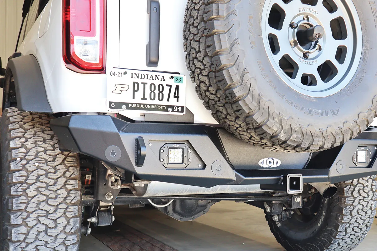 2021+ Bronco Rear License Plate Door Mount (Black Powder Coated) product image