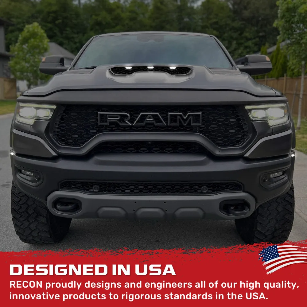 Dodge 21-25 RAM 1500 Trx 7-Pc Fender & Hood Light Kit Smoked Lens White or Amber LED Running Lights w/ Startup Light Sequence - Multiple Options product image