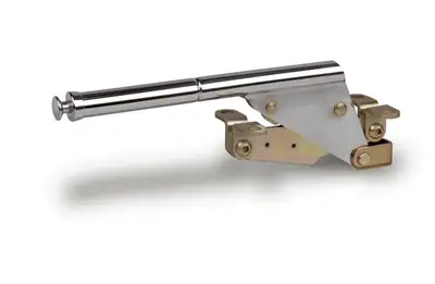 Lokar Floor Mount Emergency Hand Brake; Incl. Clevis; 10 in. Long; Chromed Steel;