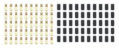 Quickcar Racing Ring Terminal #6 10-12 Ga w/Heat Shrink 50pk