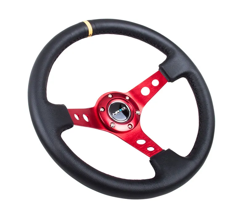 Steering Wheel 350mm 3in Dish Black Leather product image