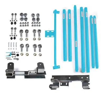 Steinjager Steinjäger Suspensions Wrangler TJ 1997-2002 Long Arm Travel Kit Chrome Moly Tubing, Manual Transmission Playboy Blue