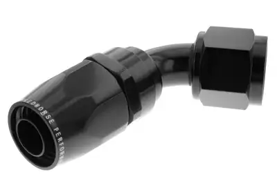Redhorse Performance 12 60 Degree Female Aluminum Hose End Black
