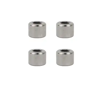 Kentrol Jeep TJ OEM Anti-Theft Door Nuts 97-06 Wrangler TJ Polished Silver Kentrol