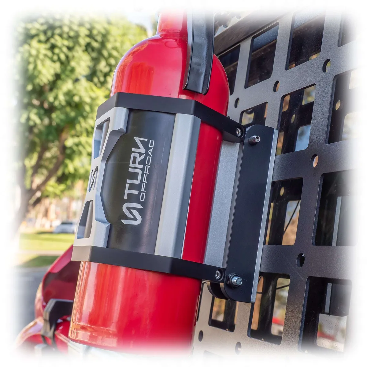 Quick Release Fire Extinguisher Mount | Universal Mount + L-Track Mounting Kit product image