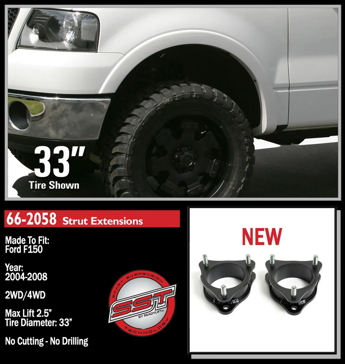 2.5" Front Leveling - Ford F-150, Mark LT 2004-2014 product image