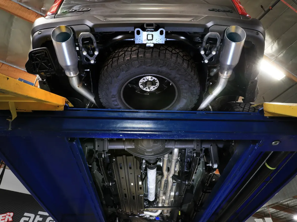 Advanced Flow Engineering Vulcan Series 3 IN to 3-1/2 IN Stainless Steel Cat-Back Exhaust System Black RAM 1500 RHO 2025 L6-3.0L (tt)-49-32087-B product image