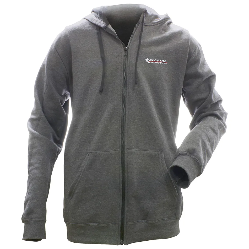 Allstar Performance Allstar Full Zip Hooded Sweatshirt Charcoal XXXL