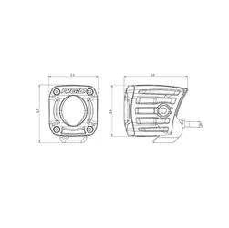 The Revolve Light Pod is built with a high-grade aluminum alloy; an impact resistant nylon bezel; and is coated with a two-stage powder coat finish. It features a Broad-Spot optic and a back-lit trim ring available in amber or white. product image