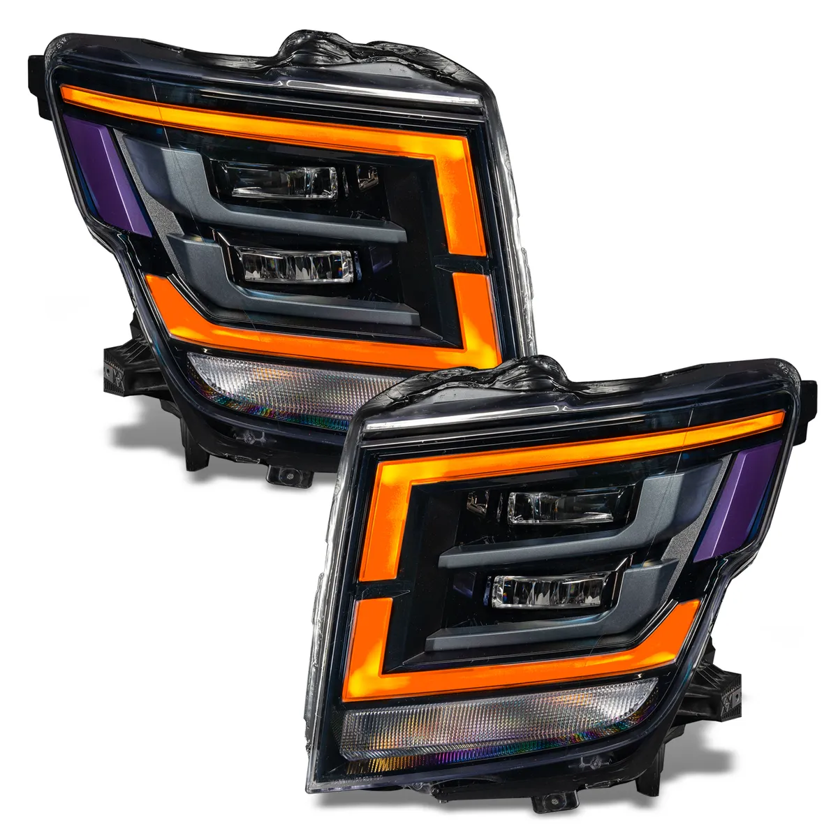 Oracle Lighting 2021-2022 Nissan Titan Colorshift Rgb+w Headlight DRL Upgrade product image