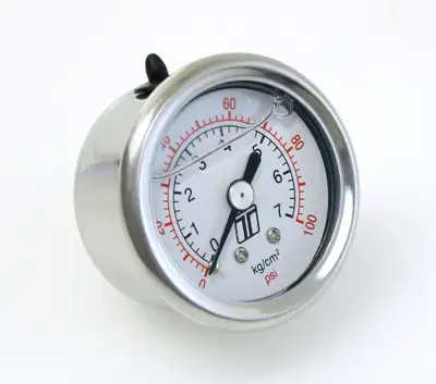 TurboSmart USA FPR Gauge 0-100psi Liquid Fill Automotive type Universal