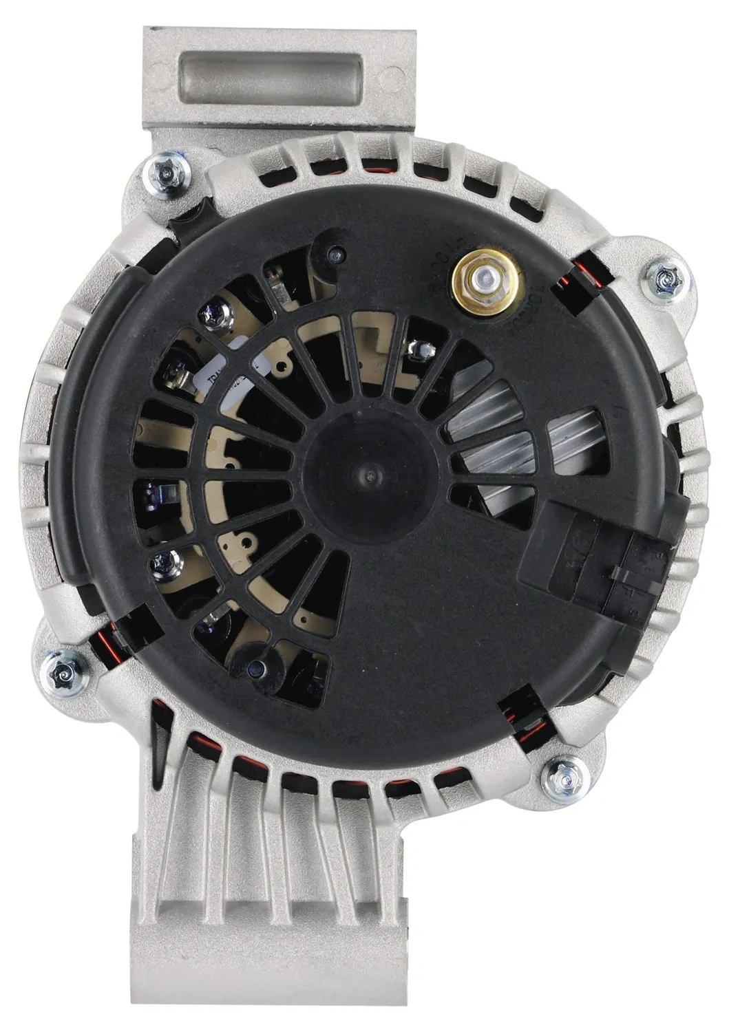 Alternator; AD244; Transverse Mount; 220 Amp; 150 Idle; w/4 Pin Voltage Regulator; Natural; product image