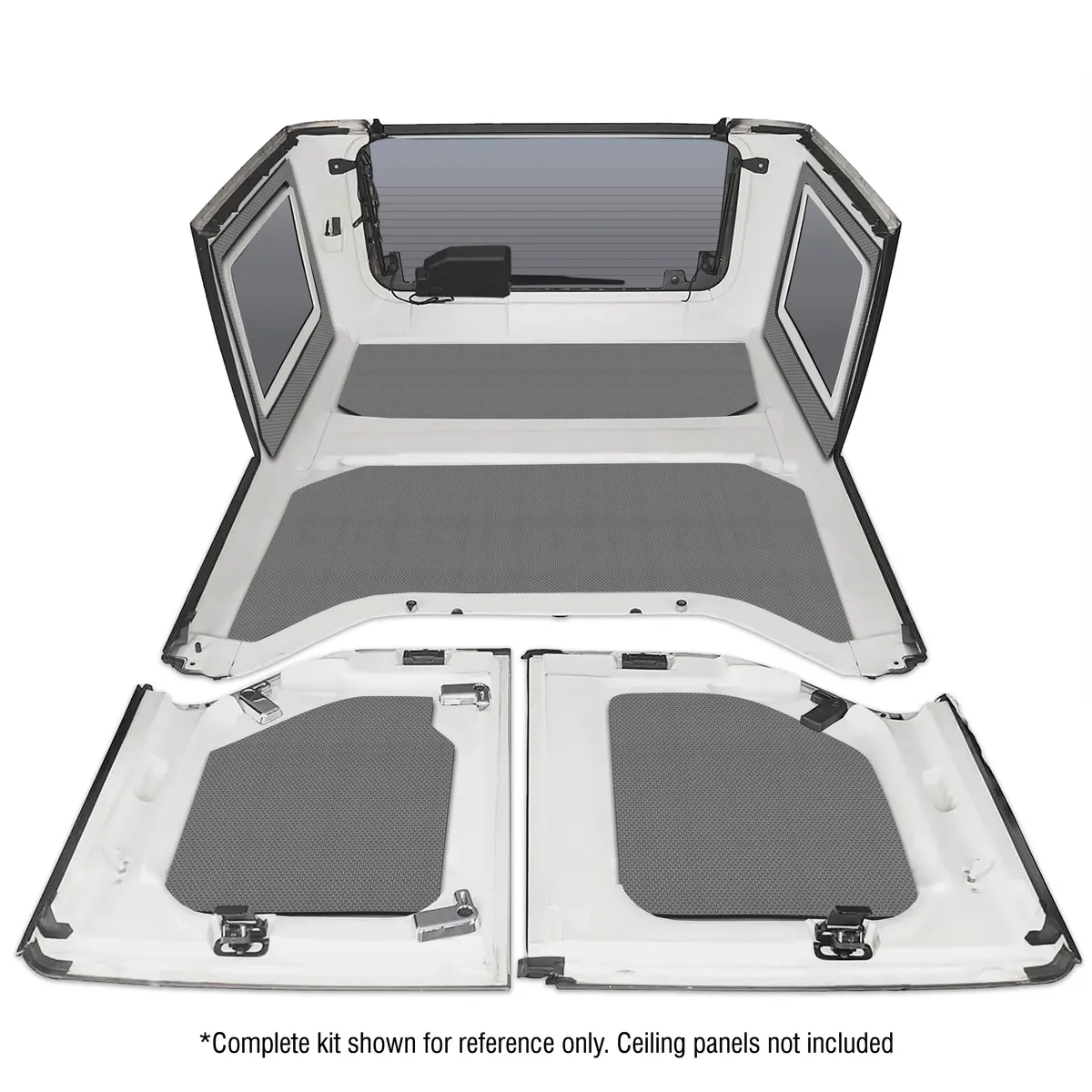 DEI 50150 '11-'18 Wrangler JK 4-Door Gray Original Finish Rear Side Window Only 050150 product image