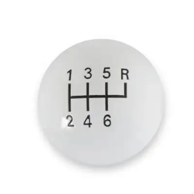 Hurst Classic 6-Speed Shift Knob White (3/8-16)