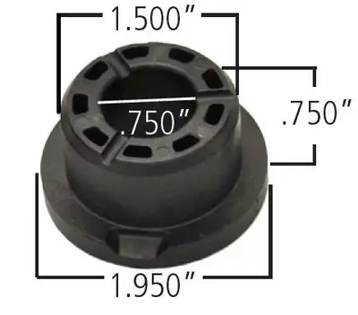 Ridetech Ridetech 70010759 Delrin control arm bushing, 2.0 large OD, 1.500 small OD, .75 ID, 1.00 OAL