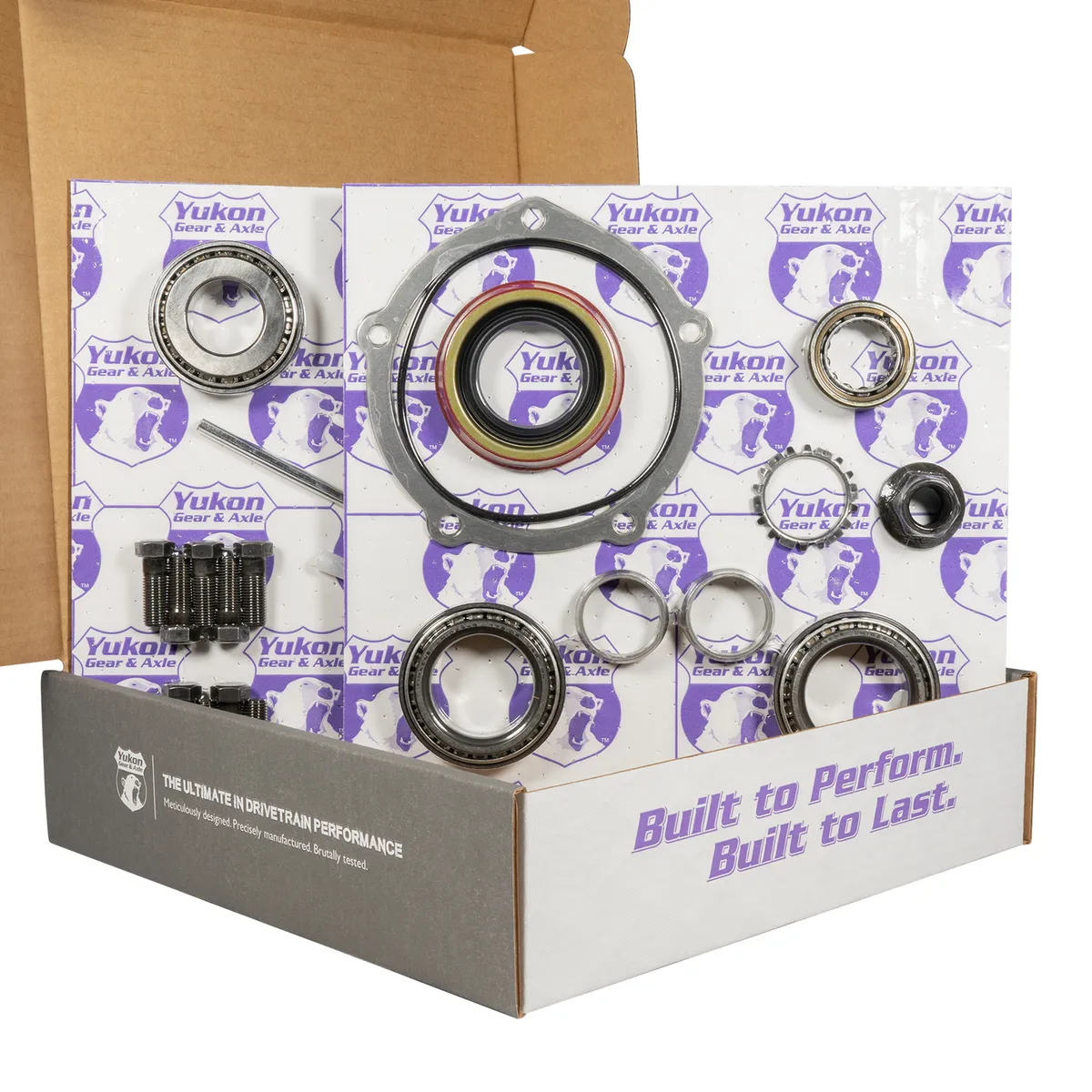 Muscle Car Limited Slip & Re-Gear Kit For Ford 9 28 Spline 4.56 Ratio 9.0 Inch Ford Rear 4.56 Ratio R&P Gear/ Install Kit Package With 28 Spline T/L Posi (2.89 Inch Do/ OE Support) Yukon Gear product image