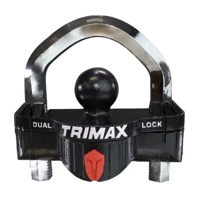 Trimax Universal Dualpurpose Trailer Coupler Lock w/ Integrated Ulock