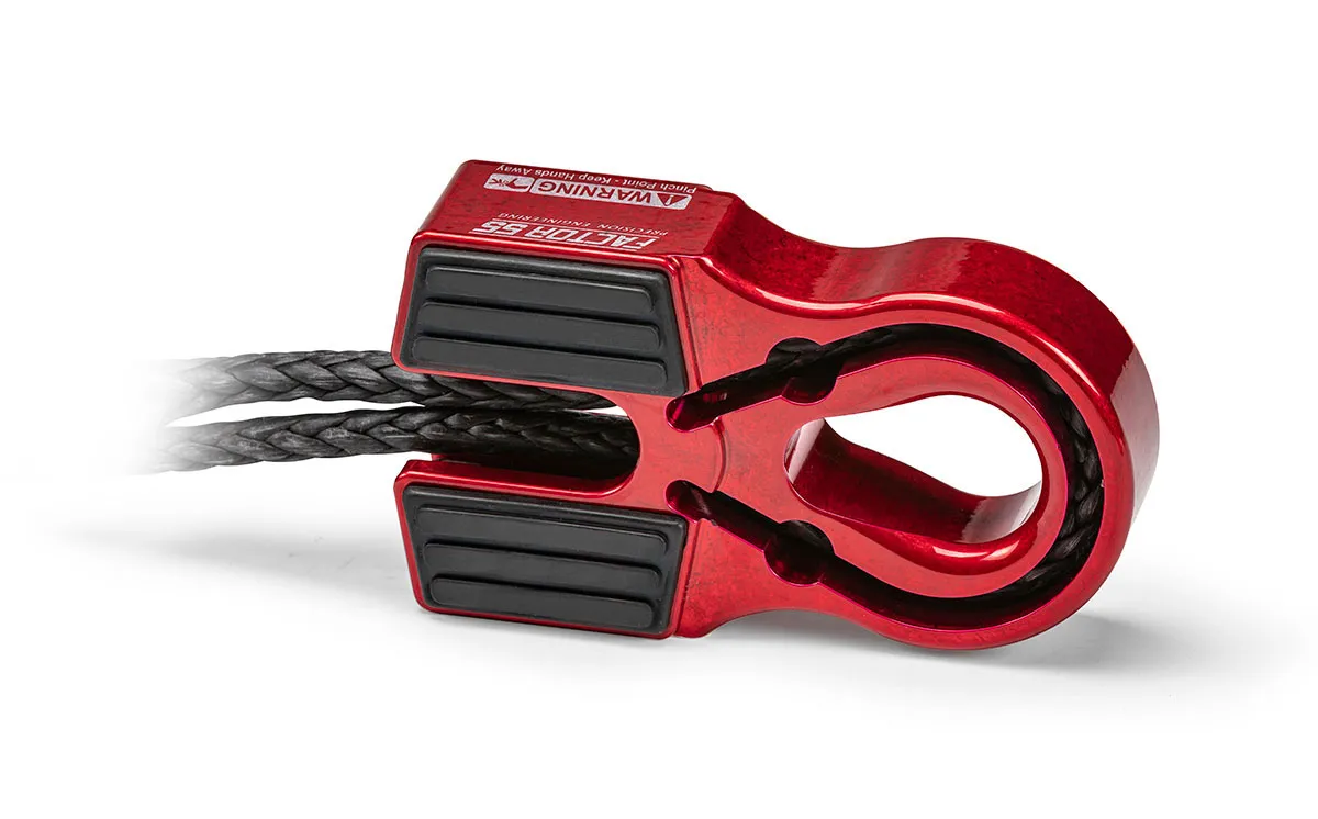 Factor 55 00375-03 Flat Splicer 3/8-1/2 Synthetic Rope Splice-On Shackle Mount -- Yellow product image