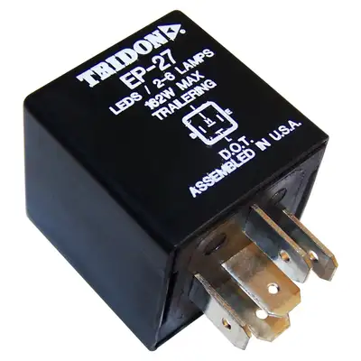 Crown Automotive Jeep Replacement 1993-1995 YJ Wrangler w/ 4 Lamp System (Europe);1994-1996 XJ Cherokee w/ 2-Blade Flasher;1997-2000 AN Dakota;1997-2001 XJ Cherokee;1997-1998 ZG (Europe) Grand Cherokee;1998-2000 AB Ram Van;1998-2000 DN Durango;1998-2002 BR BE Ram;