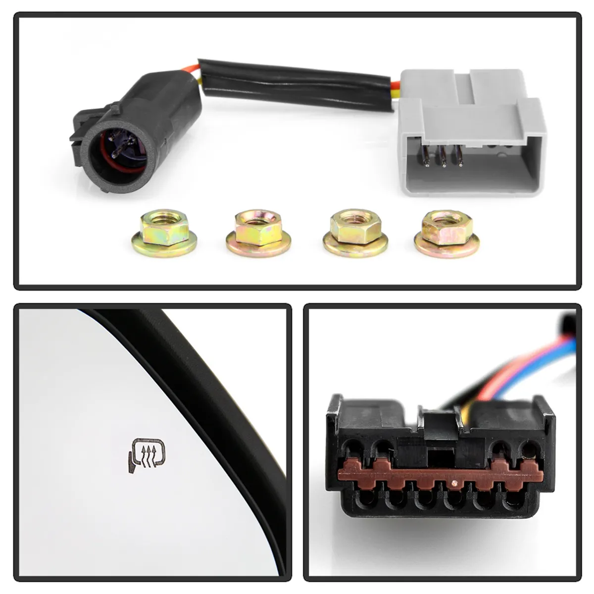 9907 Superduty g4 Power Heated Sequential LED Signal Telescoping Mirrors Smoke product image