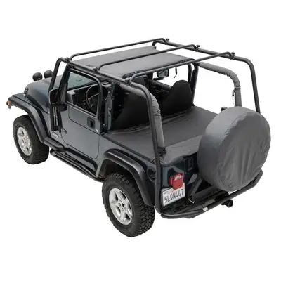 Smittybilt 9706 Wrangler TJ Src Roof Rack; 300 LB Rating; Black Textured