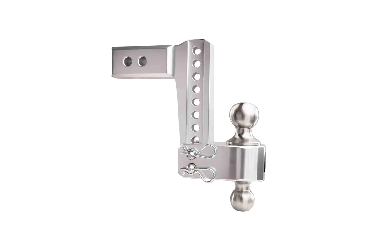 2.5" Aluminum Medium Duty Hitch 6" Drop/Rise w/ Stainless Steel Dual Ball product image