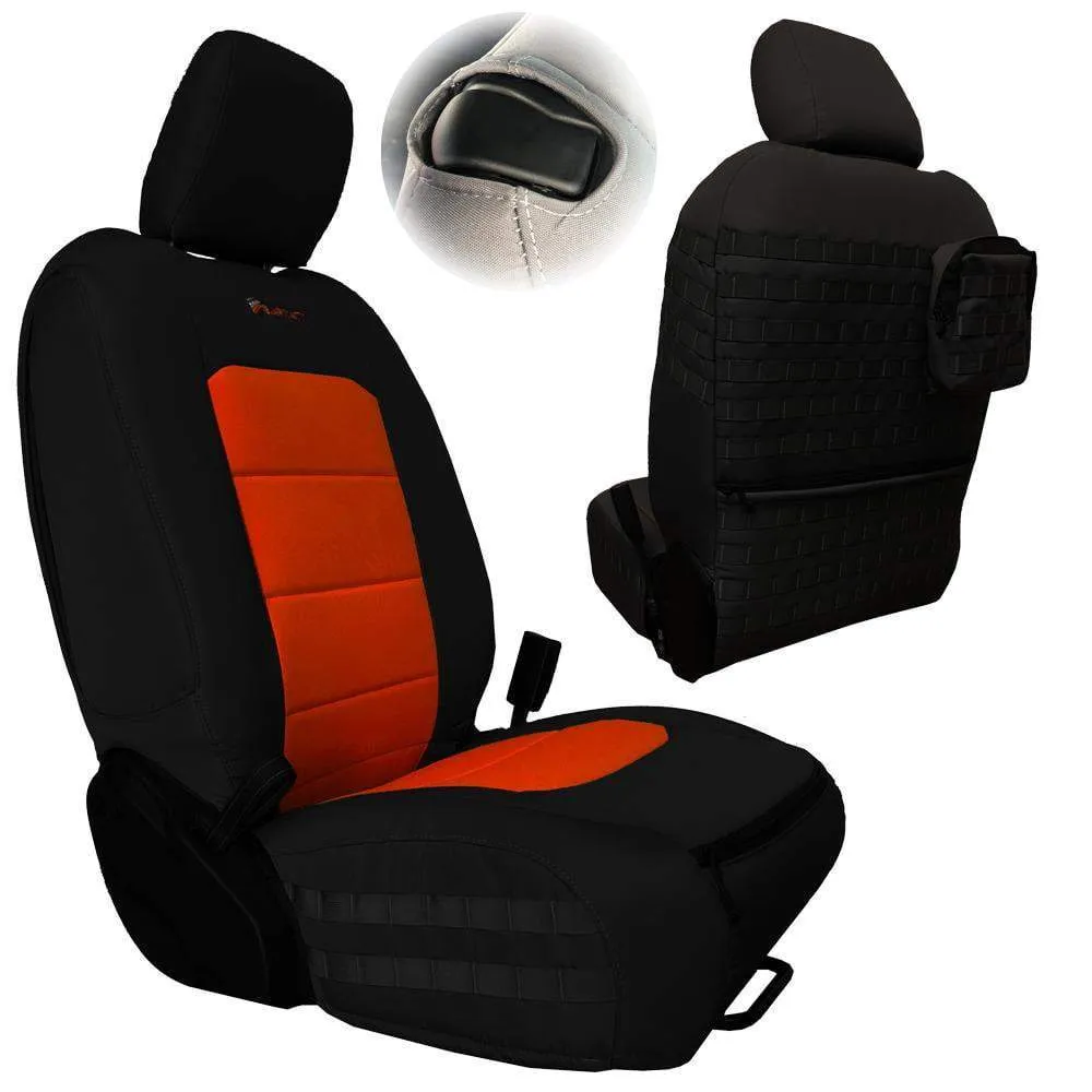 Bartact Tactical Series Front Seat Covers, SRS Air Bag And Non Compliant - Black/Black product image