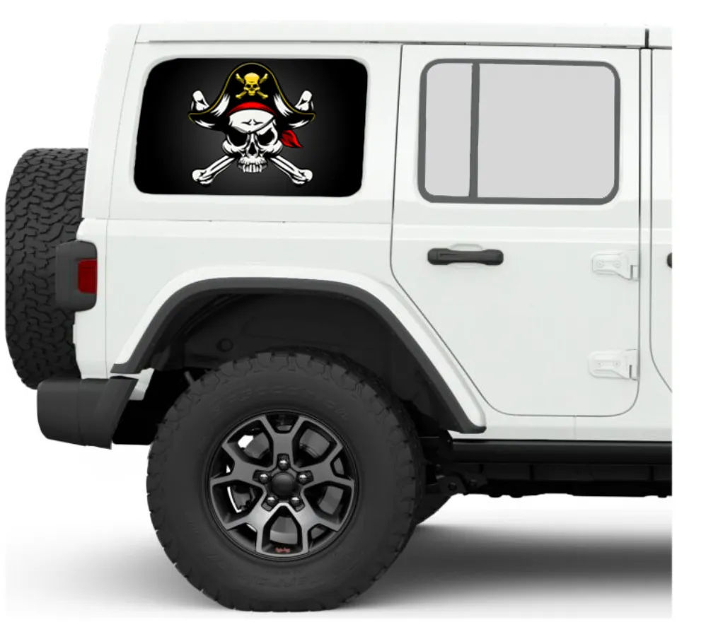 Jolly Rogers Side Windows Printed Vinyl Decal product image