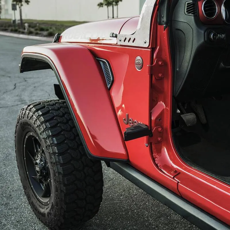 Front Foot Pegs with U.S. Flag for 2018-2026 Jeep Wrangler JL product image