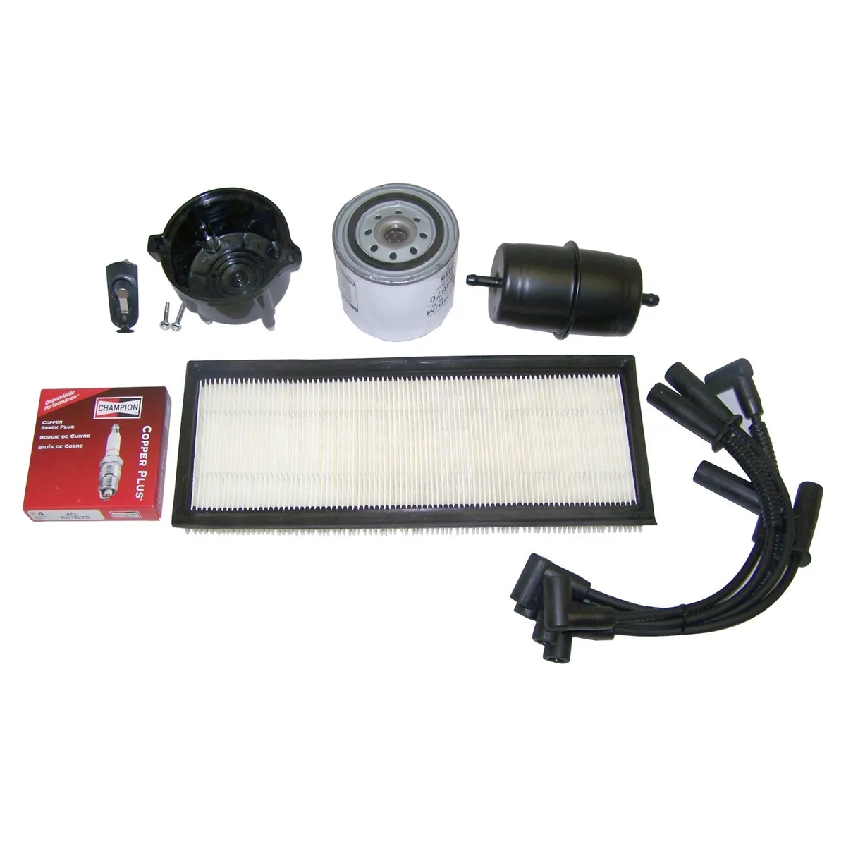 Crown Automotive Jeep Replacement Crown Automotive Jeep Replacement TK13 Tune Up Kit for 91-93 Jeep YJ Wrangler w/ 2.5L Engine, w/ Standard Oil Threads